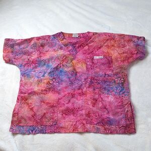 Crazy Scrubs short sleeve scrub top size XS